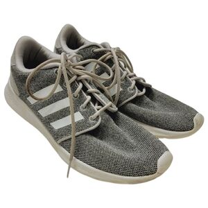 Adidas Gray Sneakers QT Racer Cloudfoam Running Shoes AW4313 Size 8.5